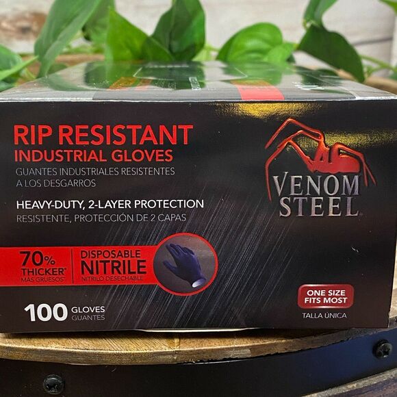 Venom Steel Rip Resistant Industrial Work Gloves Heavy Duty Qty 100 Truck Driver
